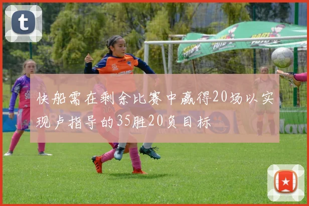 快船需在剩余比赛中赢得20场以实现卢指导的35胜20负目标