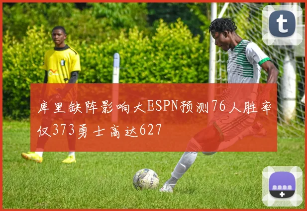 库里缺阵影响大ESPN预测76人胜率仅373勇士高达627